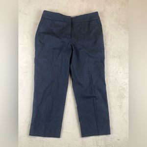 Talbots Pants Women Size 8P Blue Straight Leg  Pockets